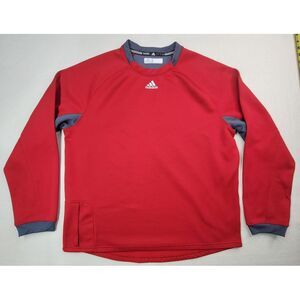 Adidas Goalkeeper Jersey Shirt Mens L Red Gray Cold Weather Thickness‎ Pocket